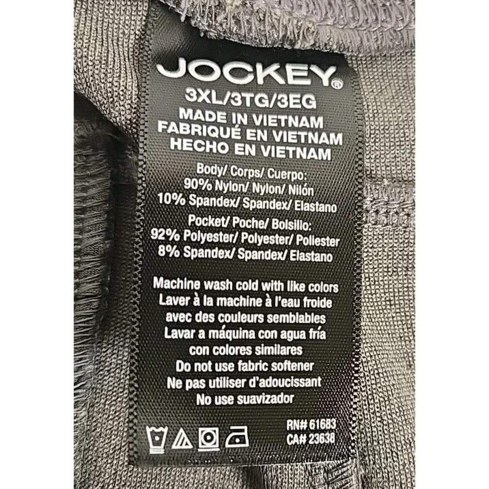 Jockey Active Knit Pants 3XL Mens Gray 4-Way Stretch Moisture Wicking NEW